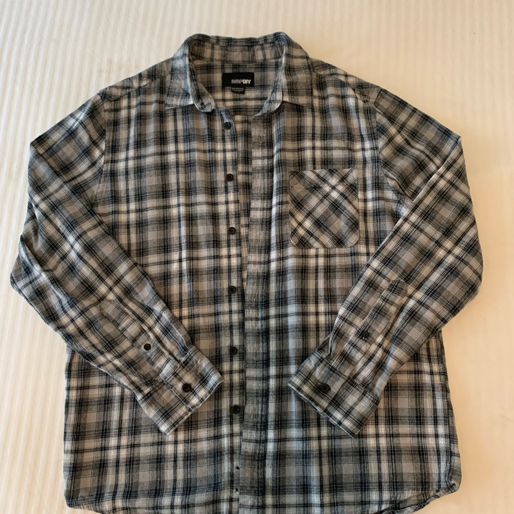 Black & Grey Plaid Flannel